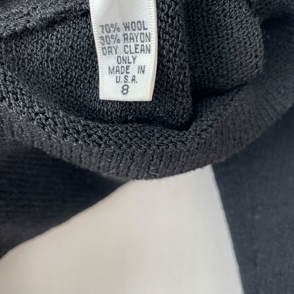 vintage louis marino for jennifer roberts rare gold embroidery cardigan size 8 - Picture 5 of 8